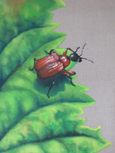 Peinture Animalière - Marc Legris - Bestiole - 2015 - huile sur toile - 55x46cm Marc Legris - Peinture Animalière