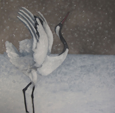Peinture Animalière - Marc Legris - Danseuse étoile - 2014 - huile sur toile - 50x50cm Marc Legris - Peinture Animalière