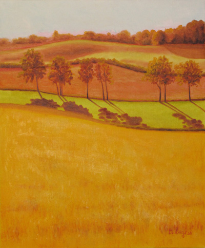 Peinture Paysages - Marc Legris - Cantal - Boisset - 2007 - huile sur toile - 65x54cm Marc Legris - Peinture Paysages