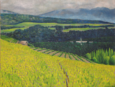 Peinture Paysages - Marc Legris - Jura - 2006 - huile sur toile - 116x89cm Marc Legris - Peinture Paysages