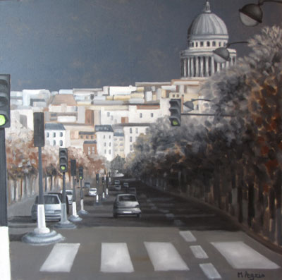 Peinture Paysages - Marc Legris - Les Gobelins - 2012 - huile sur toile - 80x80cm Marc Legris - Peinture Paysages