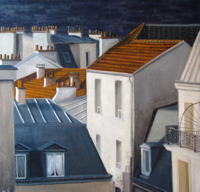 Peinture Paysages - Marc Legris - Paris 14ème - 2011 - huile sur toile - 80x80cm Marc Legris - Peinture Paysages