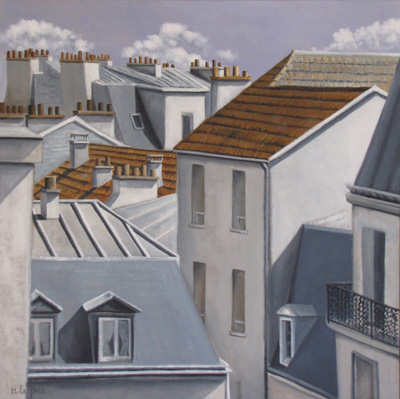 Peinture Paysages - Marc Legris - Paris 14ème bis - 2012 - huile sur toile - 80x80cm Marc Legris - Peinture Paysages