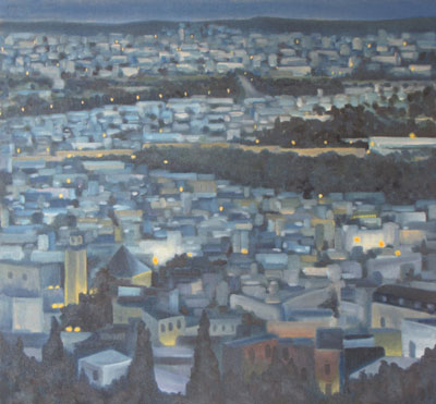 Peinture Paysages - Marc Legris - Tripoli - 2009 - huile sur toile - 60x60cm Marc Legris - Peinture Paysages